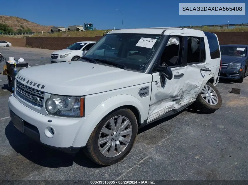 2013 Land Rover Lr4 VIN: SALAG2D4XDA665408 Lot: 39515835