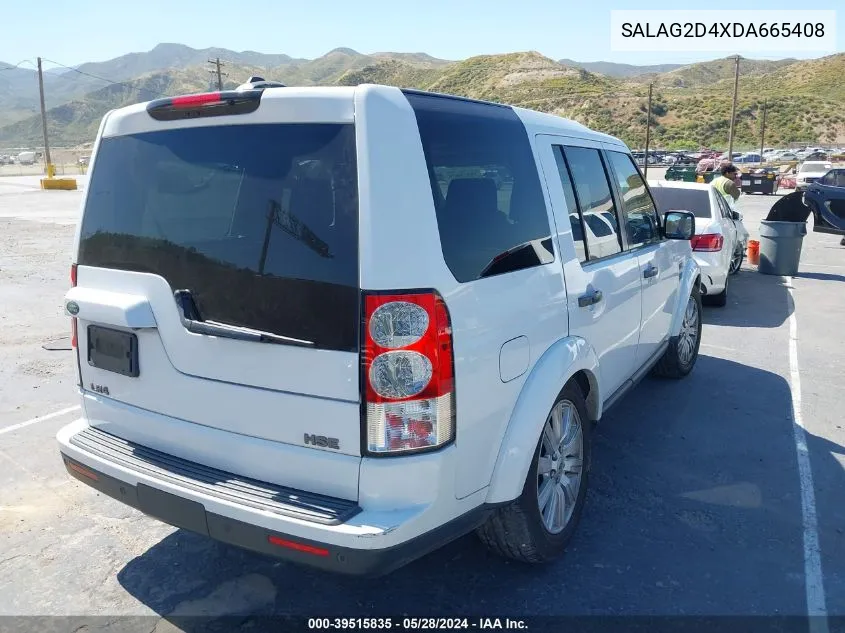 2013 Land Rover Lr4 VIN: SALAG2D4XDA665408 Lot: 39515835