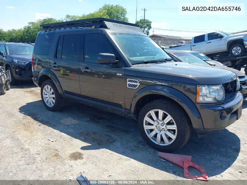 2013 Land Rover Lr4 VIN: SALAG2D42DA655746 Lot: 39583125