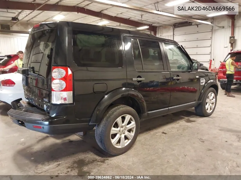 2013 Land Rover Lr4 VIN: SALAK2D46DA669566 Lot: 39634862