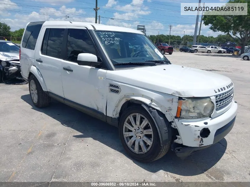 2013 Land Rover Lr4 VIN: SALAG2D44DA685119 Lot: 39686952