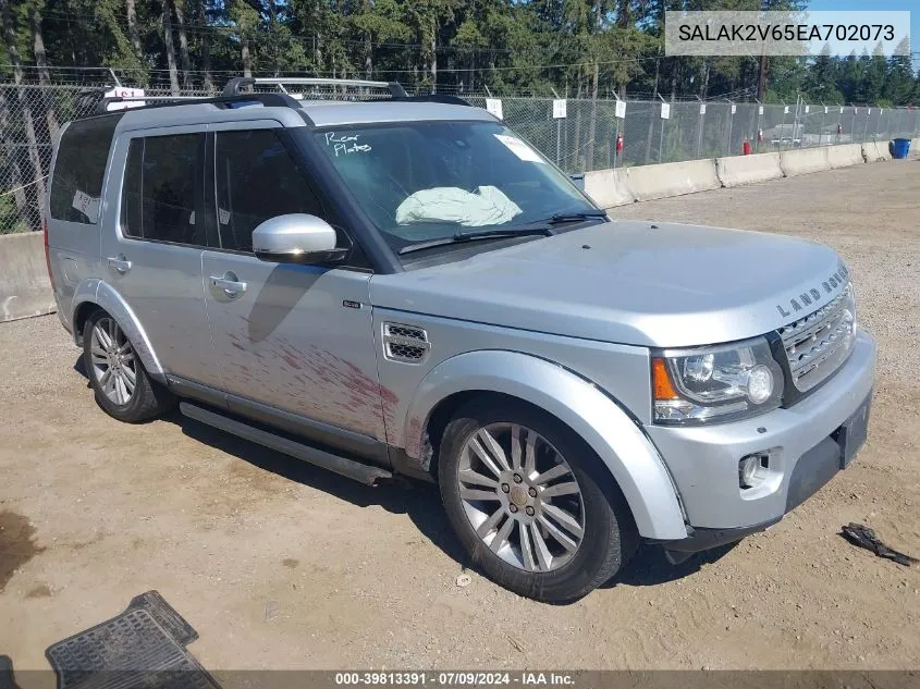 2014 Land Rover Lr4 Hse Luxury VIN: SALAK2V65EA702073 Lot: 39813391