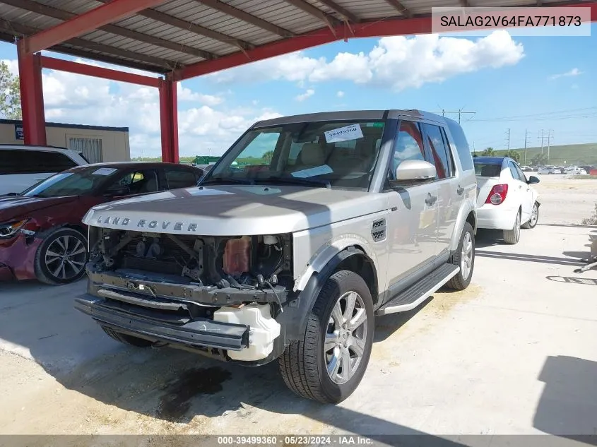 2015 Land Rover Lr4 VIN: SALAG2V64FA771873 Lot: 39499360