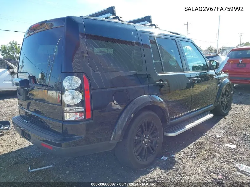 SALAG2V67FA759992 2015 Land Rover Lr4