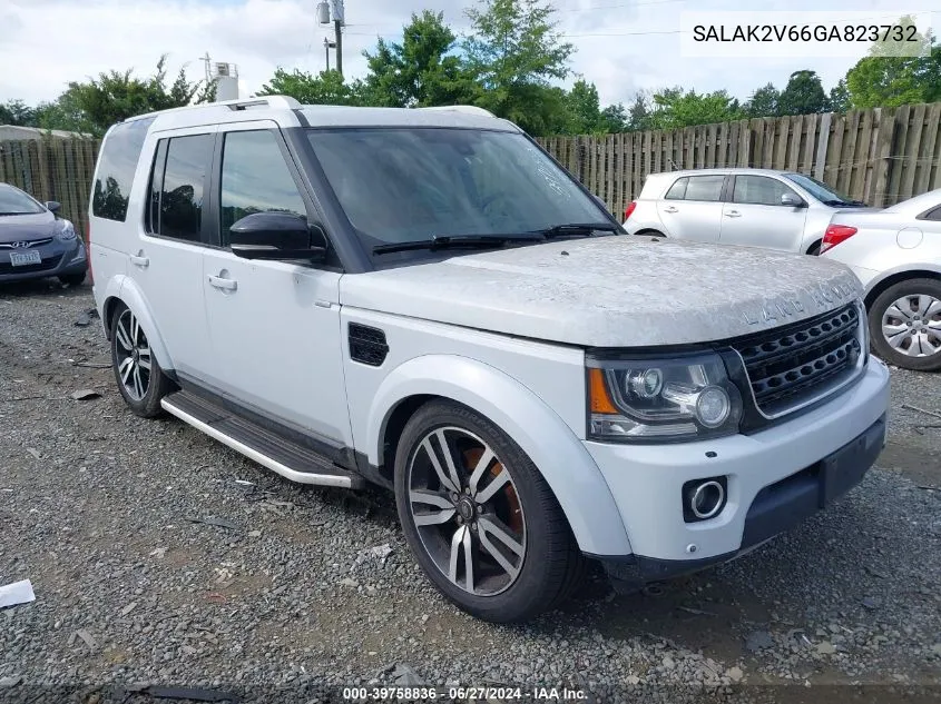 2016 Land Rover Lr4 VIN: SALAK2V66GA823732 Lot: 39758836