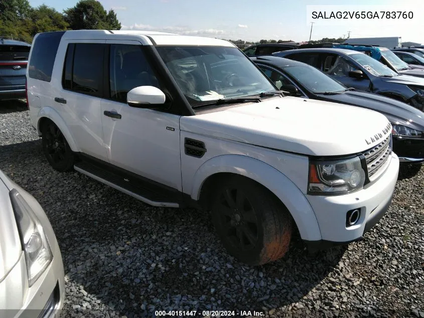 SALAG2V65GA783760 2016 Land Rover Lr4