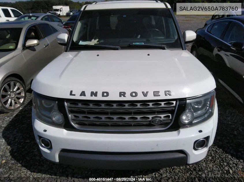 SALAG2V65GA783760 2016 Land Rover Lr4