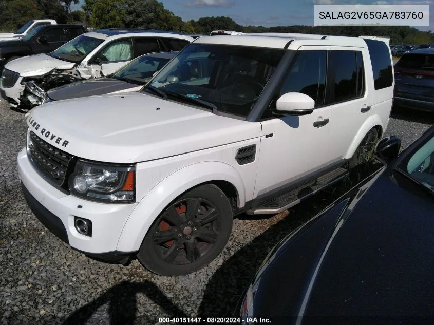 SALAG2V65GA783760 2016 Land Rover Lr4