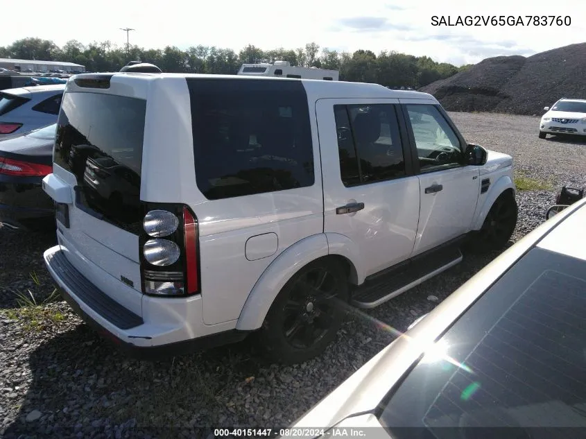 SALAG2V65GA783760 2016 Land Rover Lr4