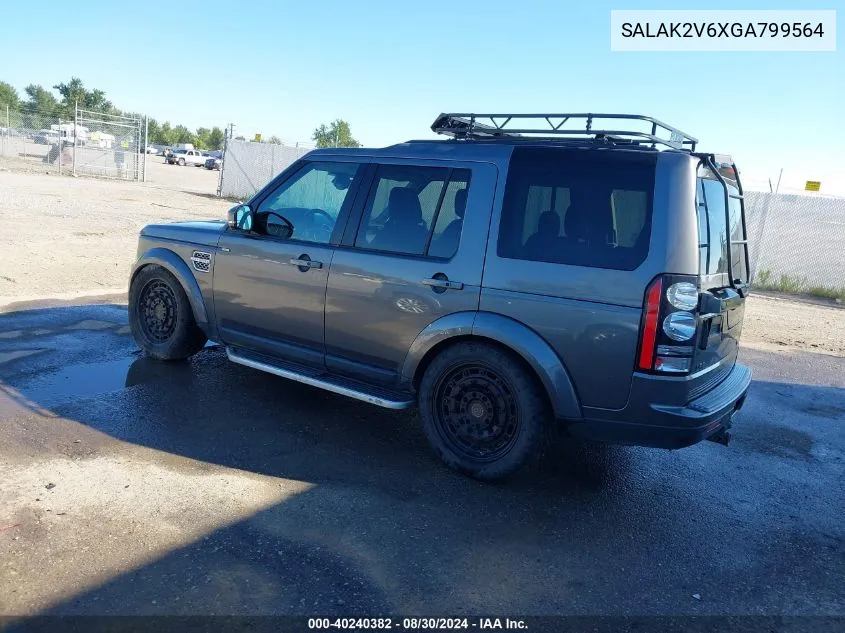 2016 Land Rover Lr4 VIN: SALAK2V6XGA799564 Lot: 40240382