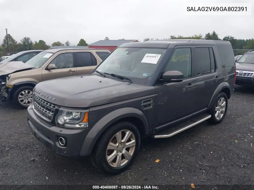 SALAG2V69GA802391 2016 Land Rover Lr4 Hse