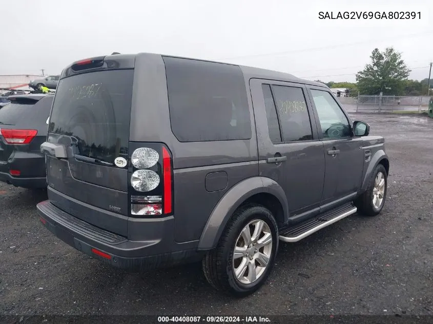 SALAG2V69GA802391 2016 Land Rover Lr4 Hse