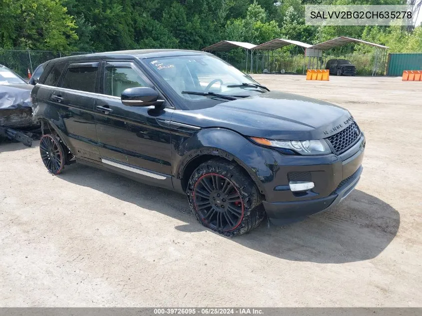 2012 Land Rover Range Rover Evoque Pure Plus VIN: SALVV2BG2CH635278 Lot: 39726095