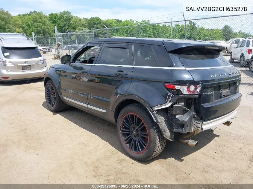 2012 Land Rover Range Rover Evoque Pure Plus VIN: SALVV2BG2CH635278 Lot: 39726095