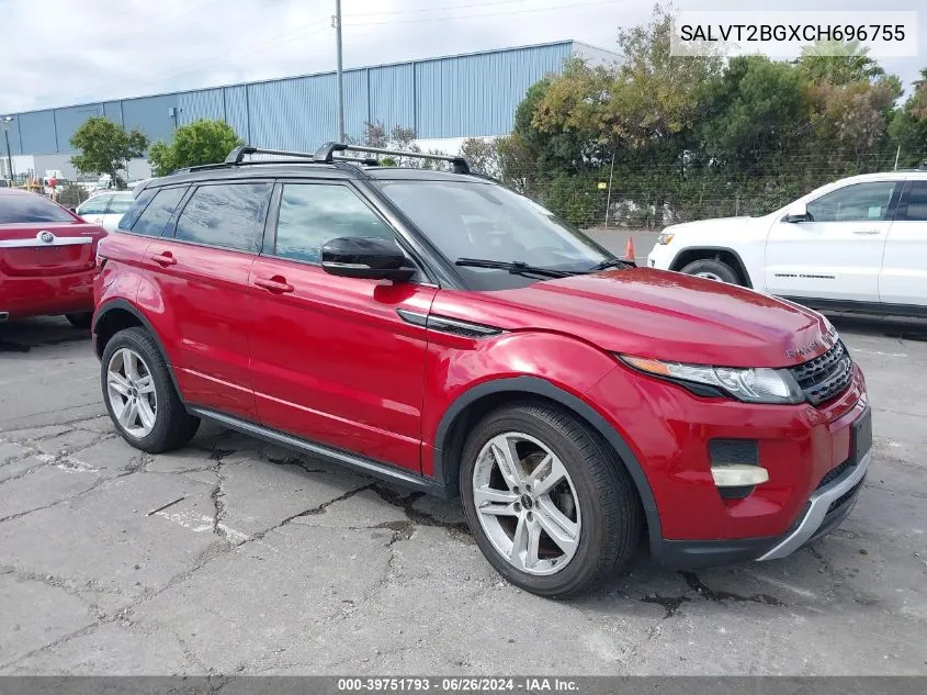 SALVT2BGXCH696755 2012 Land Rover Range Rover Evoque