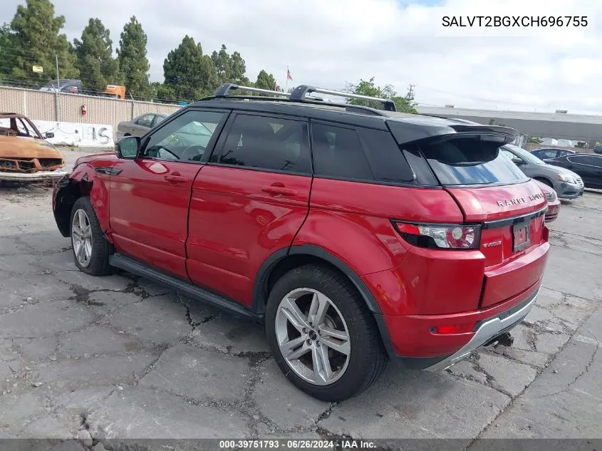 SALVT2BGXCH696755 2012 Land Rover Range Rover Evoque