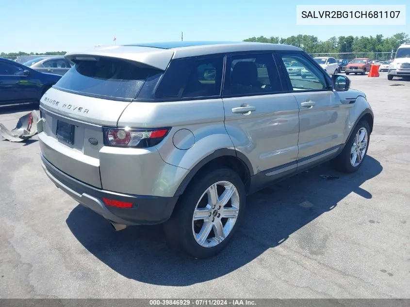 SALVR2BG1CH681107 2012 Land Rover Range Rover Evoque Pure Plus