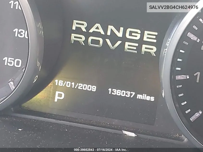 SALVV2BG4CH624976 2012 Land Rover Range Rover Evoque Prestige Premium