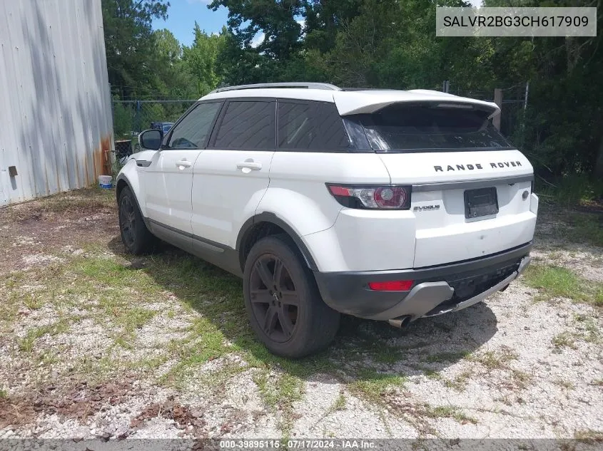 2012 Land Rover Range Rover Evoque VIN: SALVR2BG3CH617909 Lot: 39895115