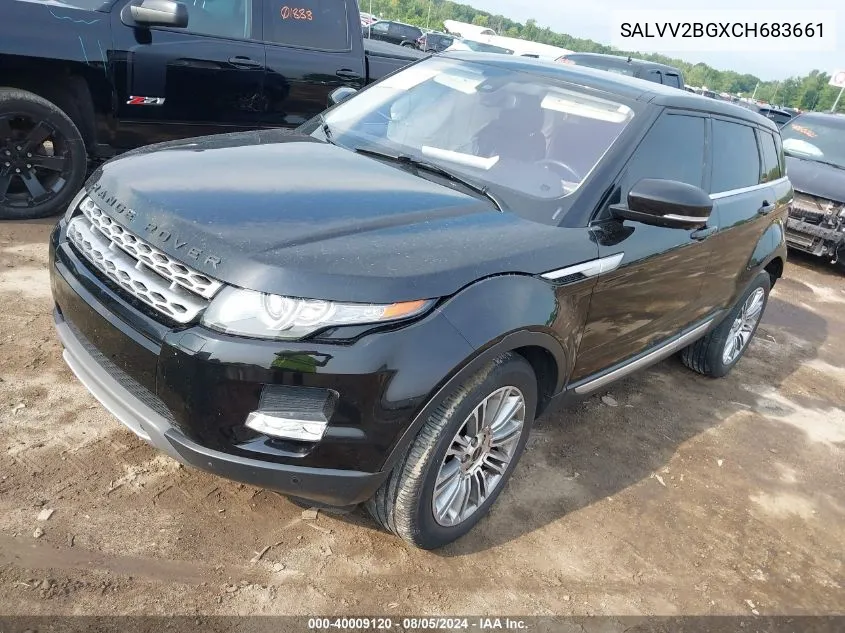 2012 Land Rover Range Rover Evoque Pure Plus VIN: SALVV2BGXCH683661 Lot: 40009120