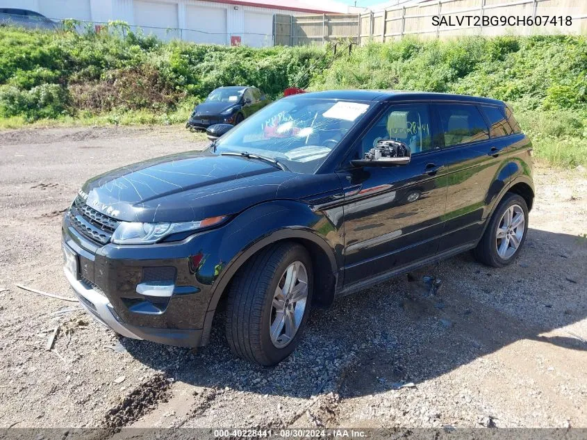 2012 Land Rover Range Rover Evoque Pure Plus VIN: SALVT2BG9CH607418 Lot: 40228441