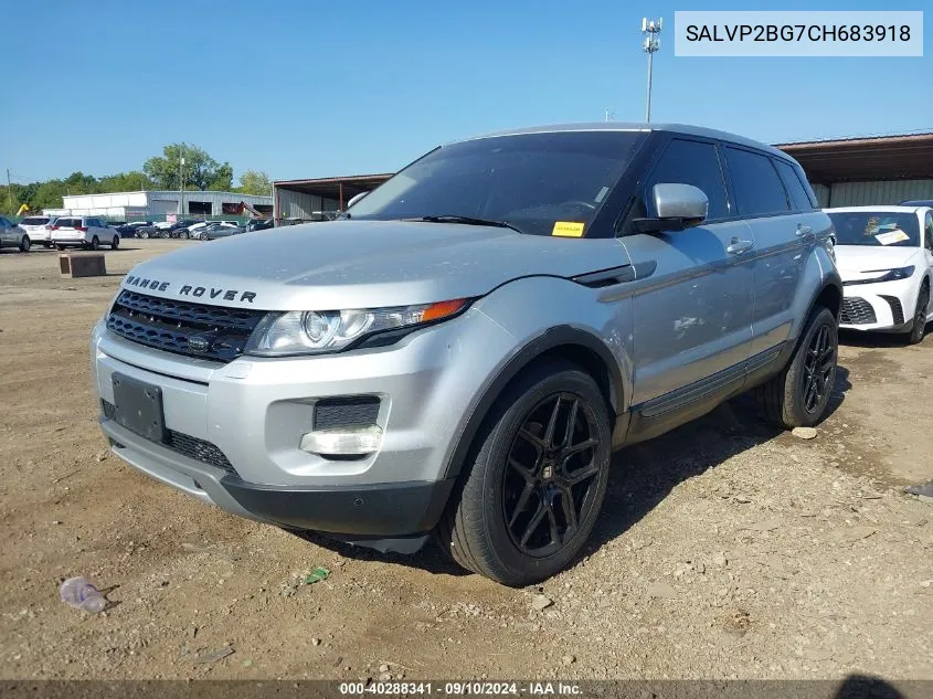 SALVP2BG7CH683918 2012 Land Rover Range Rover Evoque Pure Plus