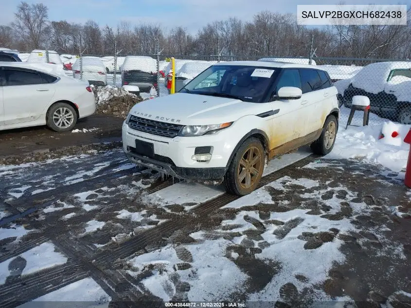 SALVP2BGXCH682438 2012 Land Rover Range Rover Evoque Pure Plus