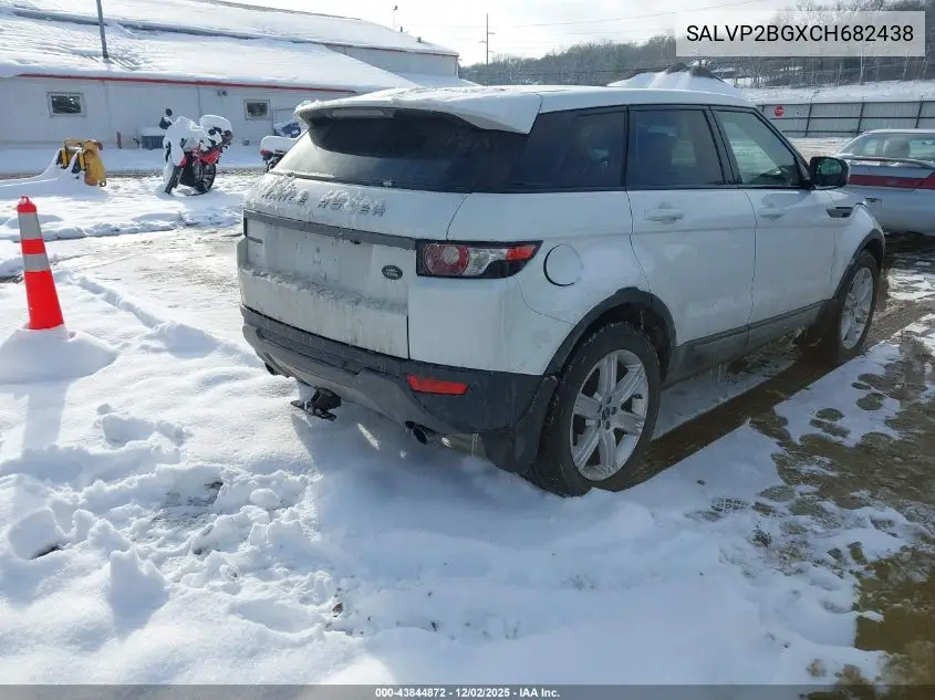 SALVP2BGXCH682438 2012 Land Rover Range Rover Evoque Pure Plus