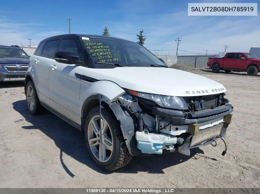 SALVT2BG8DH785919 2013 Land Rover Range Rover Evoque