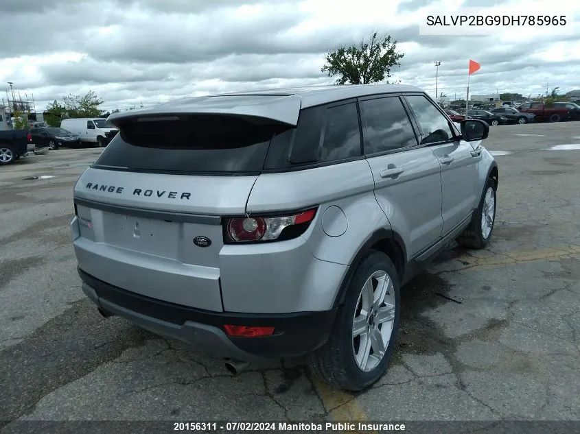 SALVP2BG9DH785965 2013 Land Rover Range Rover Evoque Pure Plus