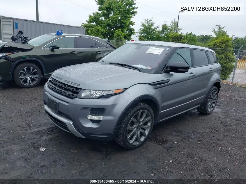 2013 Land Rover Range Rover Evoque Pure VIN: SALVT2BGXDH852200 Lot: 39430465