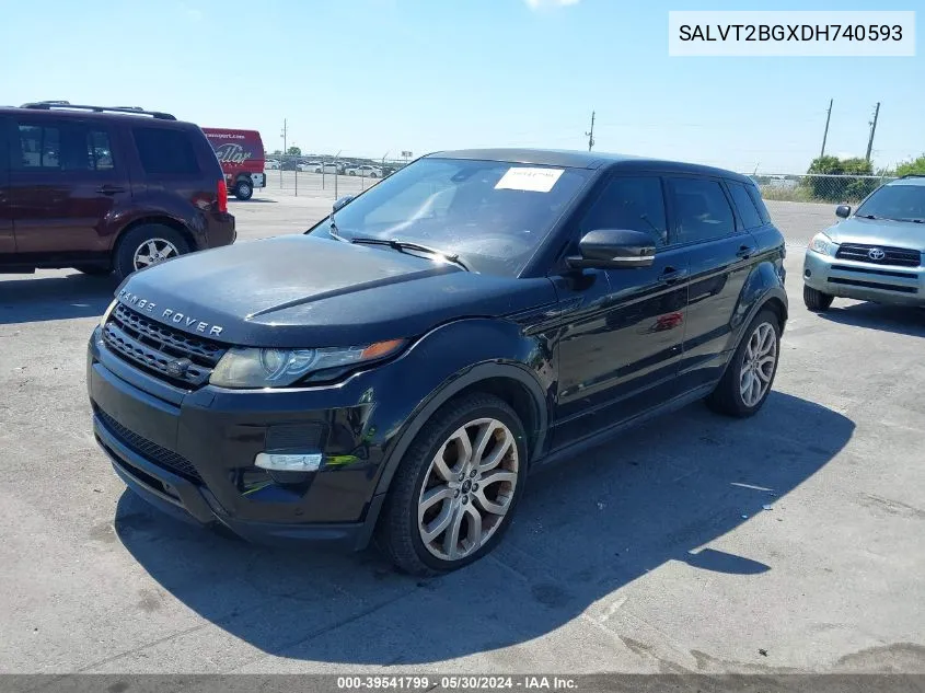 SALVT2BGXDH740593 2013 Land Rover Range Rover Evoque Pure