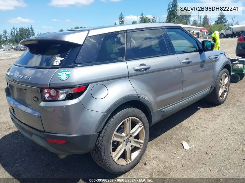 2013 Land Rover Range Rover Evoque Pure VIN: SALVR2BG8DH822241 Lot: 39566259