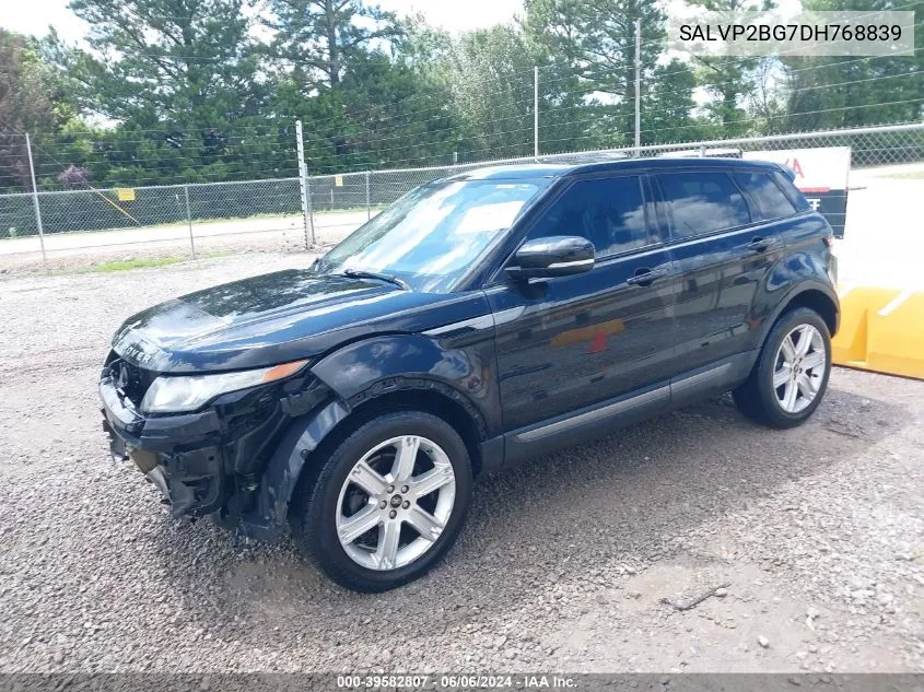 2013 Land Rover Range Rover Evoque Pure VIN: SALVP2BG7DH768839 Lot: 39582807