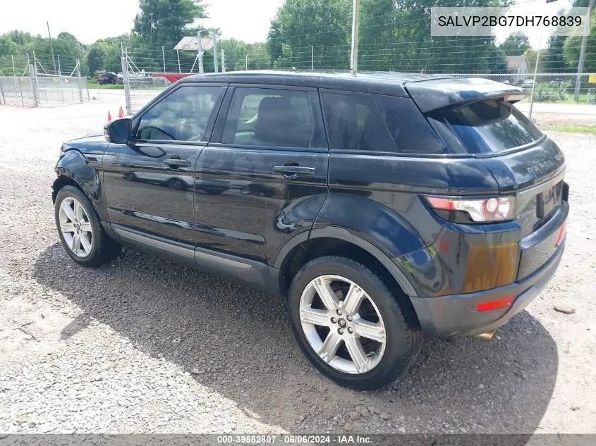 2013 Land Rover Range Rover Evoque Pure VIN: SALVP2BG7DH768839 Lot: 39582807