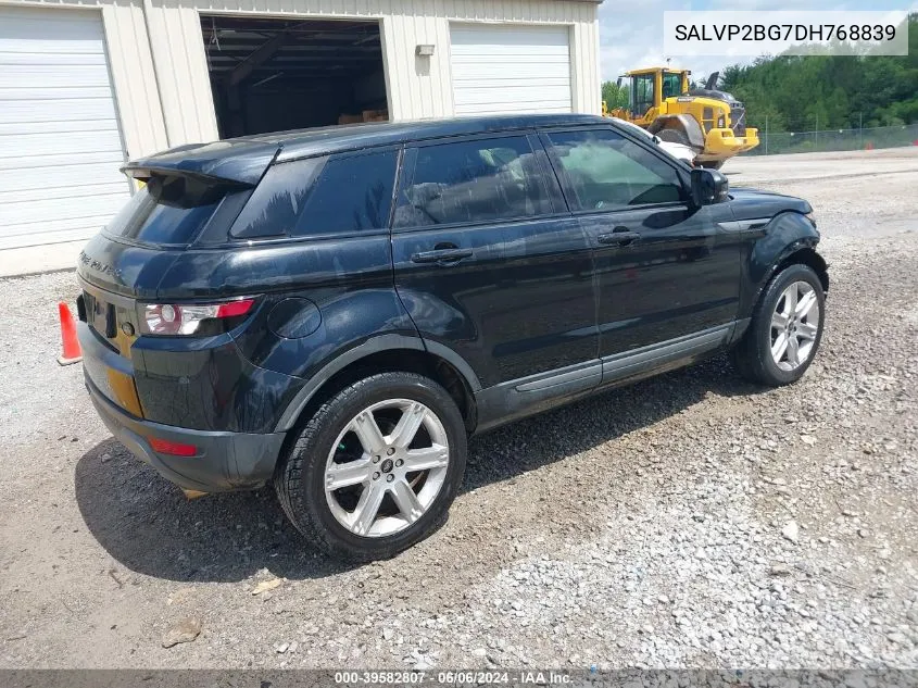 2013 Land Rover Range Rover Evoque Pure VIN: SALVP2BG7DH768839 Lot: 39582807