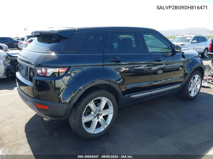 2013 Land Rover Range Rover Evoque Pure VIN: SALVP2BG9DH816471 Lot: 39585047