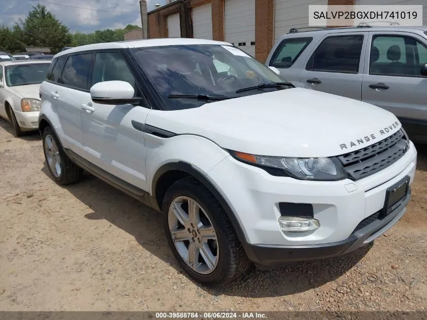 SALVP2BGXDH741019 2013 Land Rover Range Rover Evoque Pure