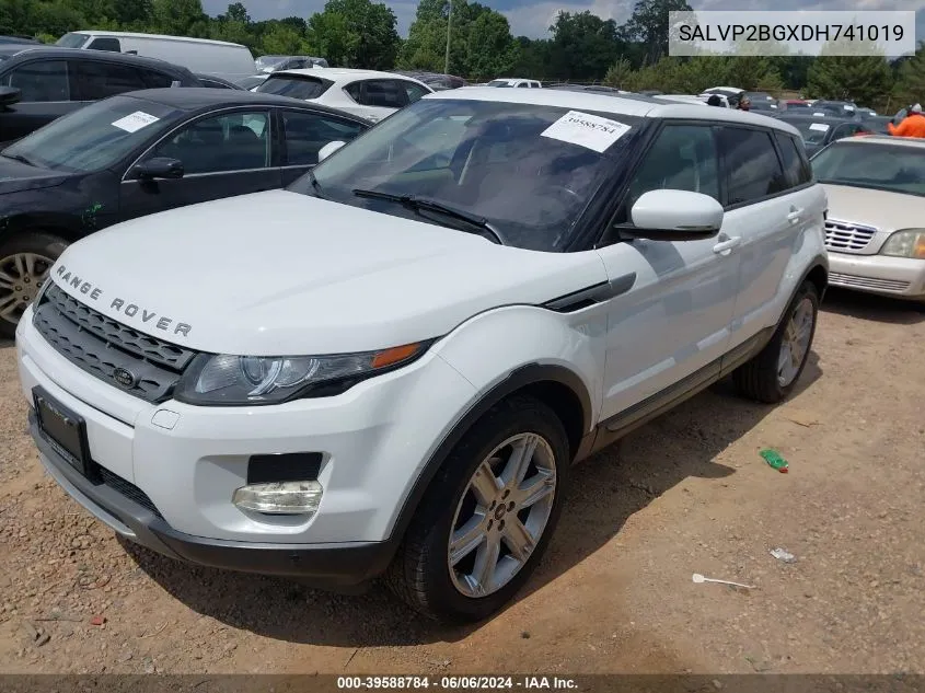 SALVP2BGXDH741019 2013 Land Rover Range Rover Evoque Pure