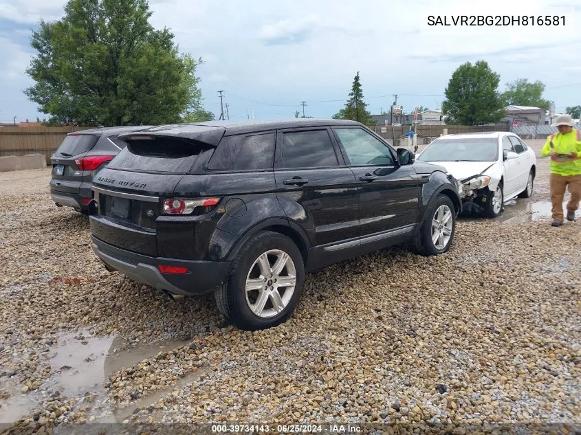 SALVR2BG2DH816581 2013 Land Rover Range Rover Evoque Pure Premium