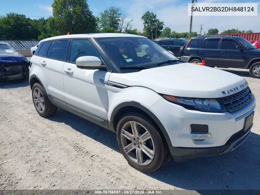 2013 Land Rover Range Rover Evoque Pure VIN: SALVR2BG2DH848124 Lot: 39756597