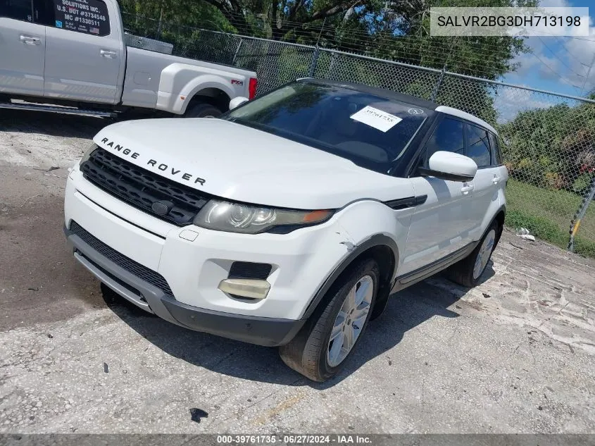 2013 Land Rover Range Rover Evoque Pure Premium VIN: SALVR2BG3DH713198 Lot: 39761735