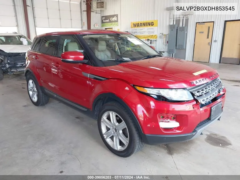 SALVP2BGXDH853545 2013 Land Rover Range Rover Evoque Pure