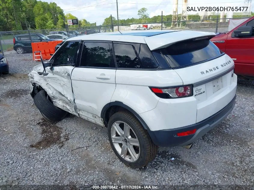 2013 Land Rover Range Rover Evoque Pure VIN: SALVP2BG6DH765477 Lot: 39875642