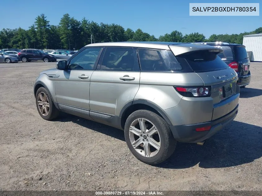 SALVP2BGXDH780354 2013 Land Rover Range Rover Evoque Pure