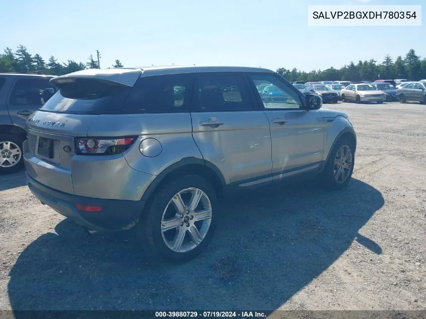 SALVP2BGXDH780354 2013 Land Rover Range Rover Evoque Pure