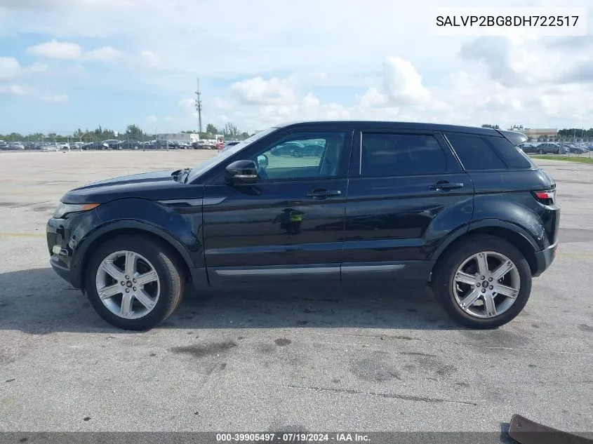 2013 Land Rover Range Rover Evoque Pure VIN: SALVP2BG8DH722517 Lot: 39905497