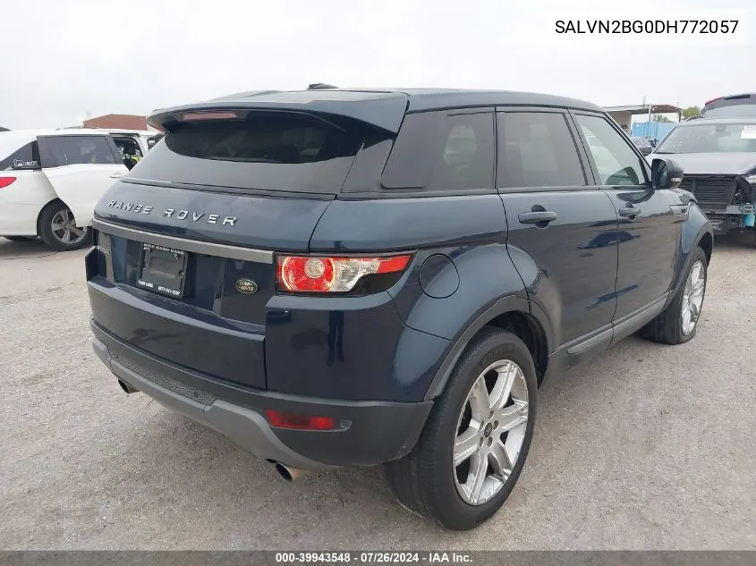 SALVN2BG0DH772057 2013 Land Rover Range Rover Evoque Pure