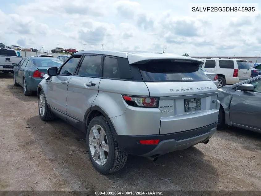 2013 Land Rover Range Rover Evoque Pure VIN: SALVP2BG5DH845935 Lot: 40092664