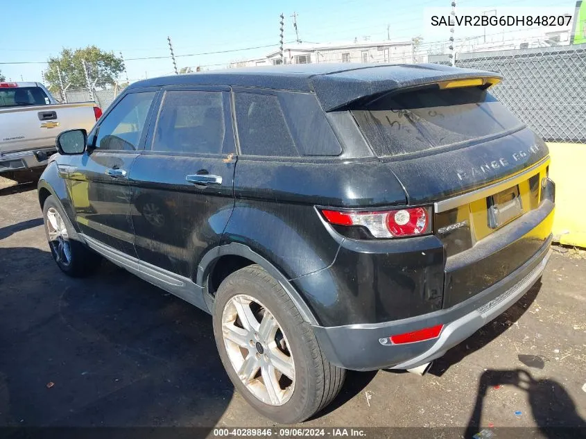 2013 Land Rover Range Rover Evoque Pure VIN: SALVR2BG6DH848207 Lot: 40289846